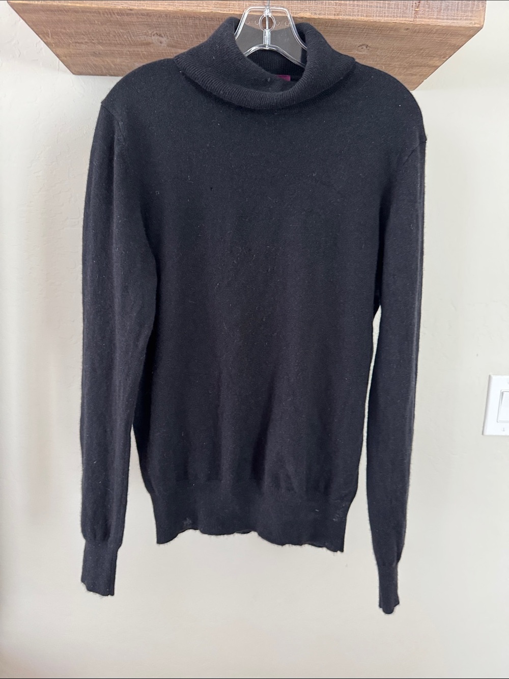 Men's Black Turtleneck Sweater — Minimal Knit